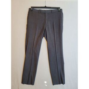 Lauren‎ Ralph Lauren Pants Gray Glen Plaid Poly Blend Flat Front Men's 36x31.5
